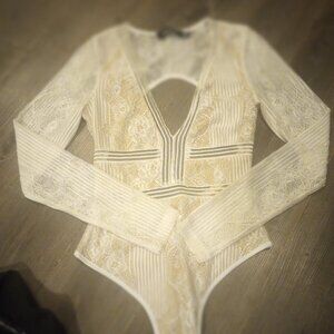 Lacey bodysuit top